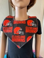 Cleveland Brown Handmade bib,