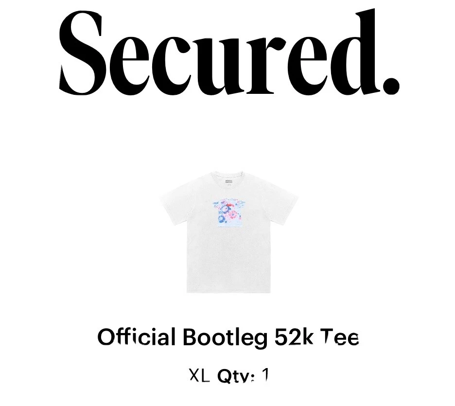 T shirt officiel Bootleg 52k Supreme blanc ÉDITION LIMITÉE