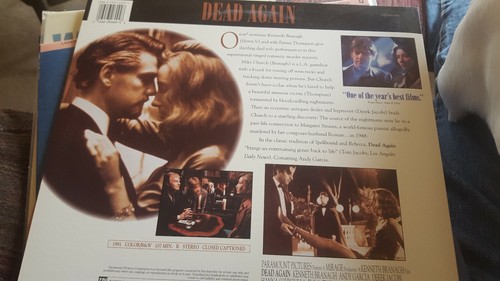 Dead Again Laserdisc Kenneth Branagh Emma Thompson LN - Picture 2 of 3