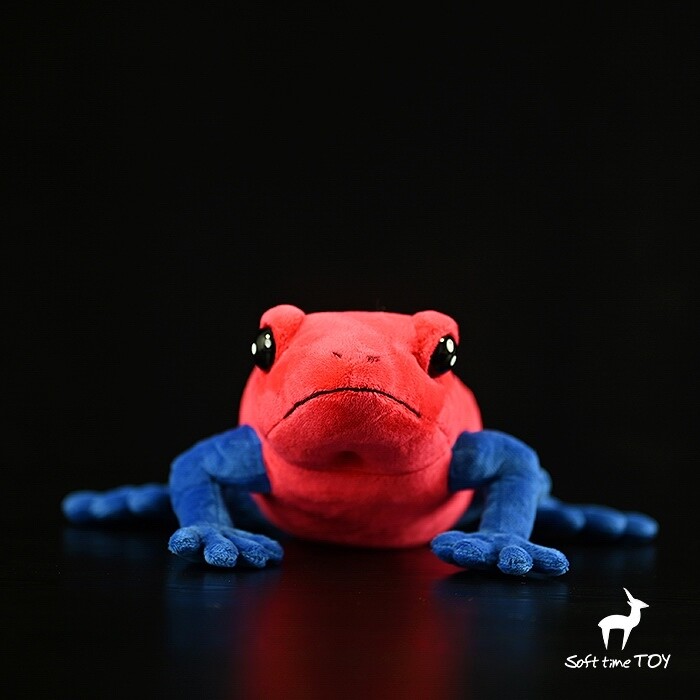 Simulation Oophaga Pumilio Poison Dart Frog Plush Toy 22Cm
