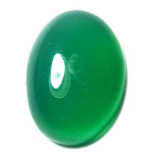 Natural Extra Fine Green Onyx - Oval Cabochon - Brazil - AAA+ Grade Gemstone,New - Picture 4 of 6