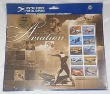 Scott #3916 US 2005 -ADVANCES IN AVIATION POSTAGE STAMP BLOCK OF 10 Sealed