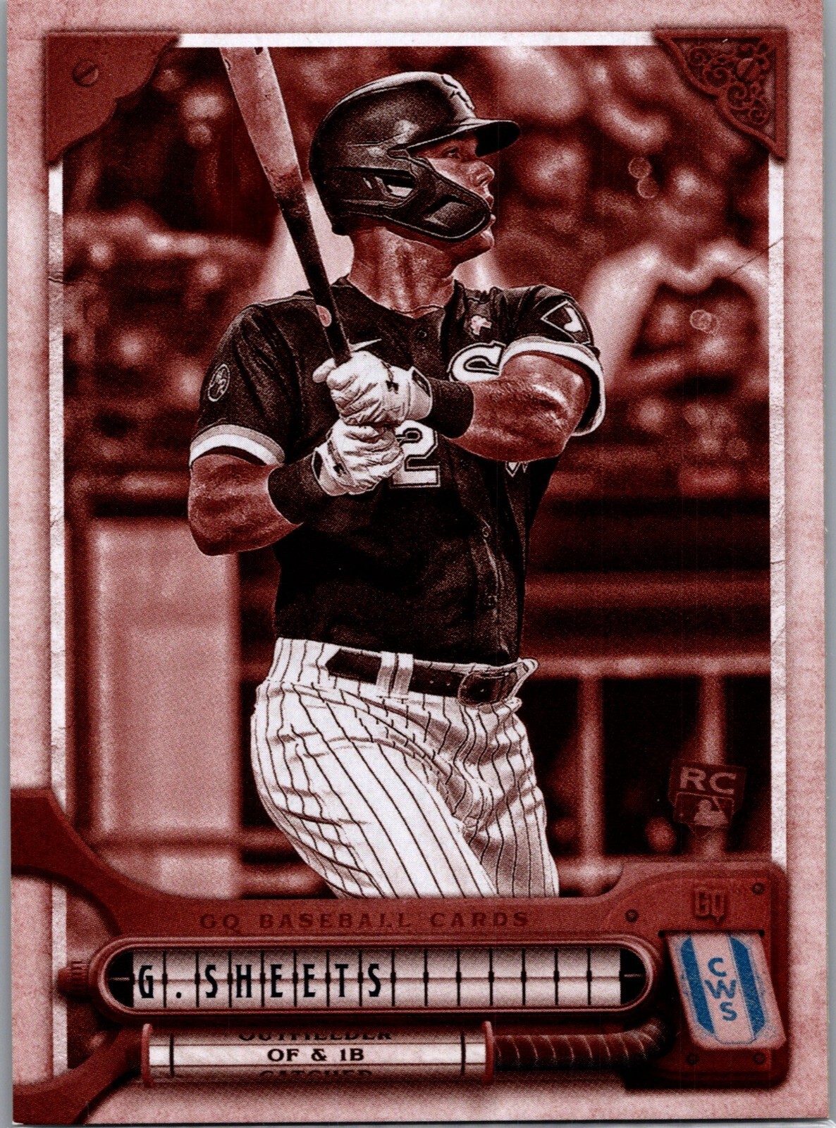 2022 Topps Gypsy Queen GAVIN SHEETS RC ROOKIE SEPIA PARALLEL #259 WHITE SOX /99
