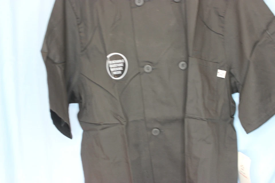 White Swan Five Star Chef 18011  Mens Moisture Wicking Mesh Back Chef Coat MED - Image 2 of 4