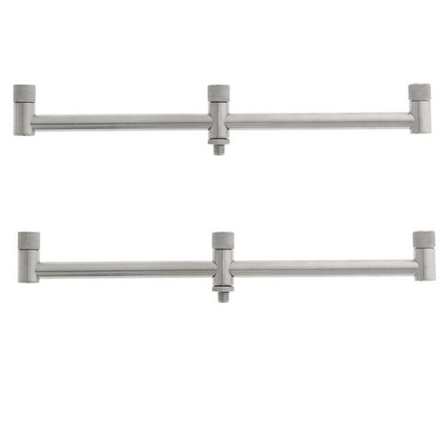 Banco Barra Buzz Bar U Rest Set NGT 3 CAÑAS Corto Acero Inoxidable Pesca de la Carpa - Imagen 2 de 12