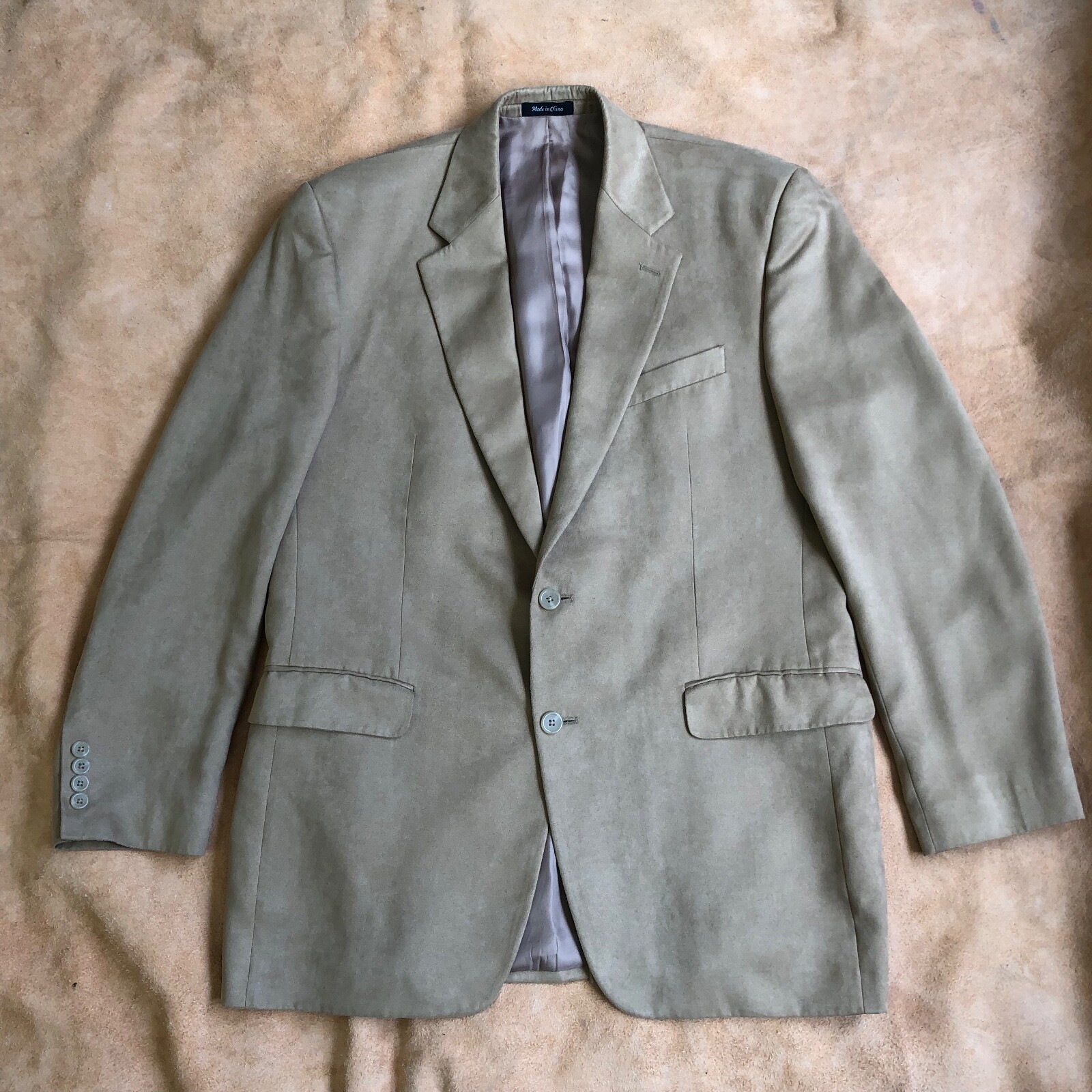 Blazer Abrigo Deportivo Chaqueta Lauren Ralph Lauren Gamuza Tostada Excelente-image