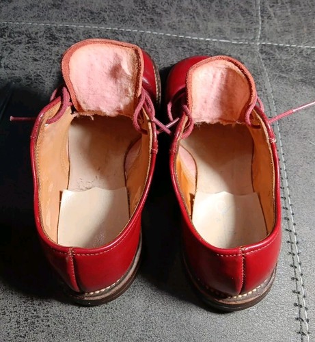 VINTAGE Kids Stride Rite shoes (SIZE 9b) Red Leather Child Footwear - Picture 10 of 14