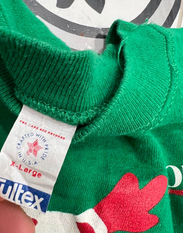 Vintage 1980s Avon Reindeer Ugly Christmas 80s Pullover Crewneck Sweatshirt XL image 4