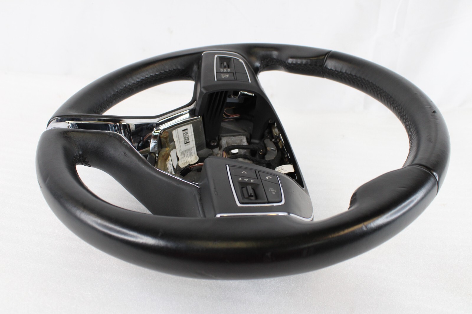 🚀 2014-2017 Maserati Ghibli Quattroporte Steering Wheel Leather Black OEM