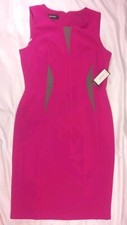 NEW! Nine West Women's Dress Pink Sleeveless Mid - Length Sz 4, Orig Price $ 79