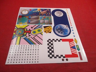 Super Power Club Nintendo NES SNES Game Boy Customizable Sticker Sheet Skin 1993