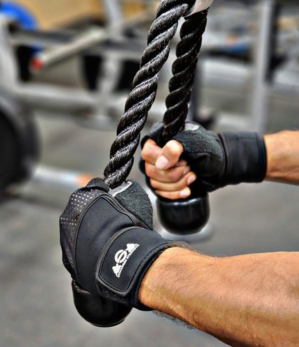 Weight Lifting Gloves For Workout Gym Exercise Training Wrist Wraps Fitness Grip - Picture 2 of 12
