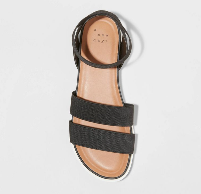 Women's Esme Elastic Ankle Strap Sandals - a Day Black 10 for sale online | eBay