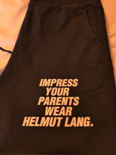 HELMUT LANG IMPRESS YOUR PARENTS WEAR HELMUT LANG SHORTS BLACK SIZE MEDIUM... - Picture 10 of 10