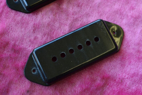 Vintage Gibson 1950's "Dogear" P-90 pickup cover set ES-175D ES-225tD L-5CES 59 - Picture 3 of 7