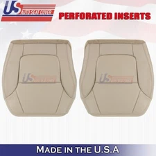 2001 to 2003 For Acura CL TypeS Driver & Passenger Bottom Perf Leather Cover Tan