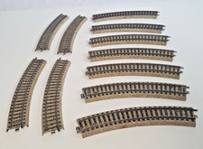 10x Märklin M-Gleise Gebogen Art. 5100 Normalkreis B-Ware mit Gebrauchsspuren