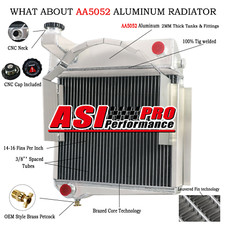 3 ROW RADIATOR FIT 1958-1967 AUSTIN HEALEY SPRITE 1960-66 MIDGET 948-1098