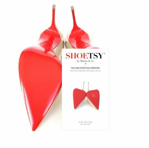 red bottom heel protector