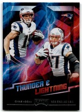 2018 PANINI PLAYOFF THUNDER & LIGHTNING CHRIS HOGAN/ROB GRONKOWSKI NEW ENGLAND