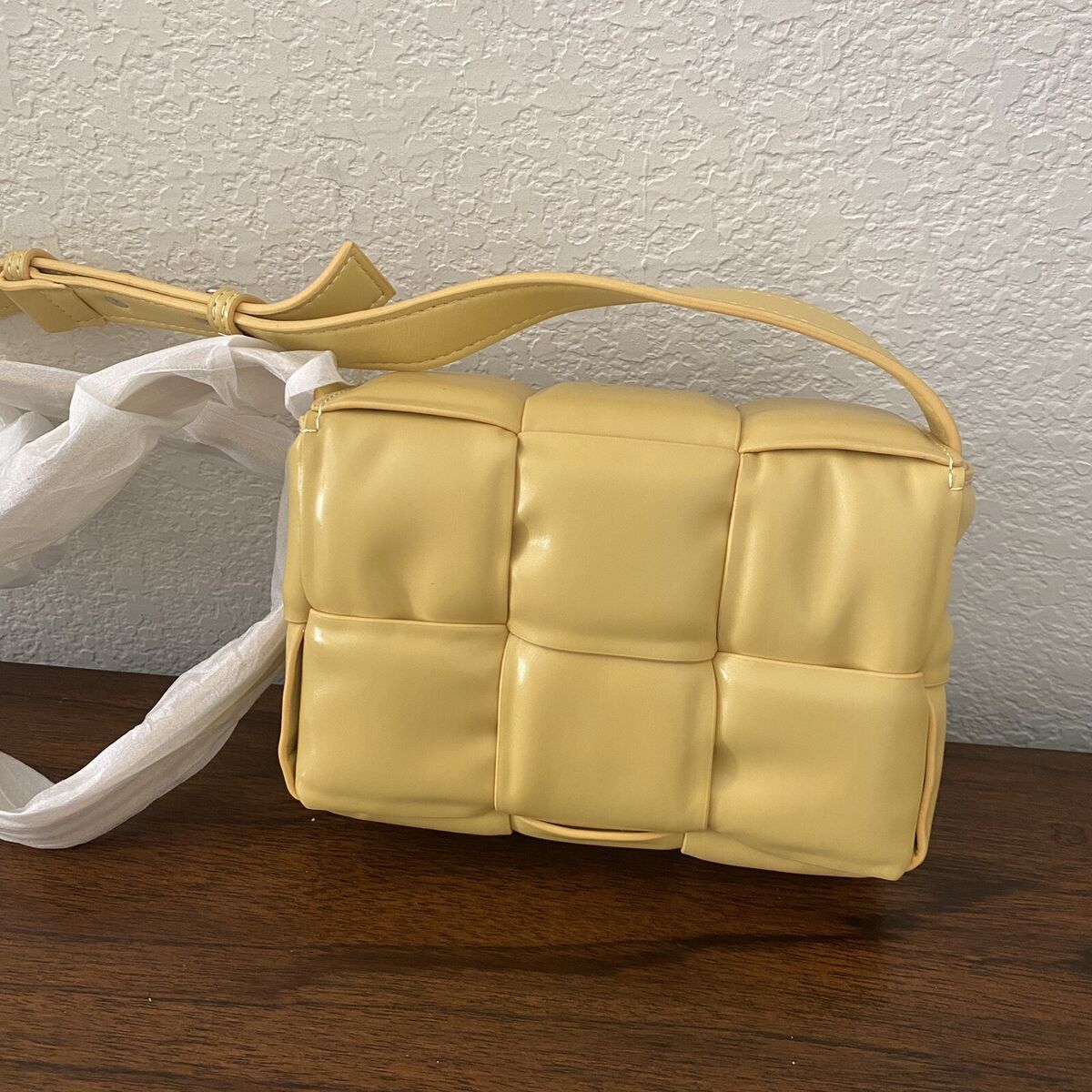 Yellow patent bag sale