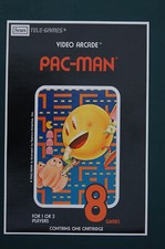 Pac-Man Video Game Promotional Poster Atari 2600 1980s Sears