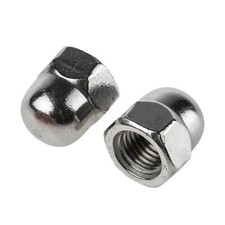 5mm DOME NUTS HEX DOMED NUTS STAINLESS STEEL A2-70 (304) DIN 1587