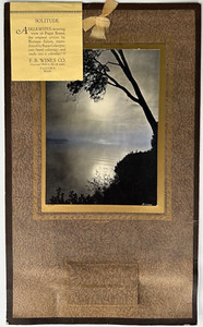 Original Vintage Norman Edson 1930 Calendar Print Solitude, Puget Sound WA State