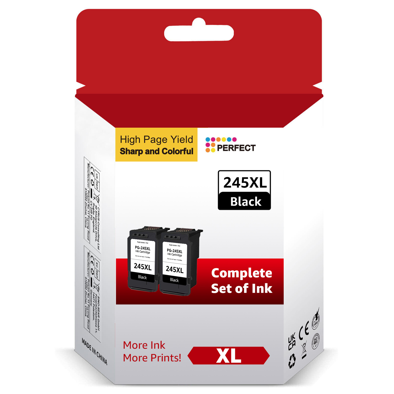 Lotto Inchiostri PG-245XL CL-246XL Per Canon PIXMA TS3122 MX490 MX492 MG3022 MG2520 MX495 - Foto 8