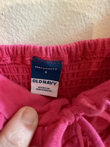 Old Navy Maternity Dress Size Small Pink Spaghetti Strap Midi Summer - Picture 6 of 11