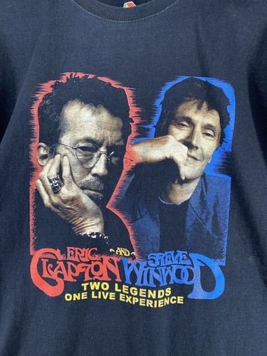 2009 Eric Clapton & Steve Winwood Classic Rock Band T-Shirt Size 2XL