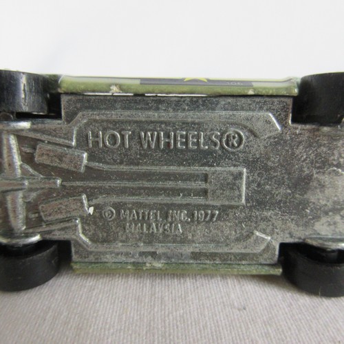 HOT WHEELS VTG 1:64 1977 POLICE STAR TAXI COLOR CHANGER GREEN BW MALAYSIA EXCLT - Picture 4 of 4