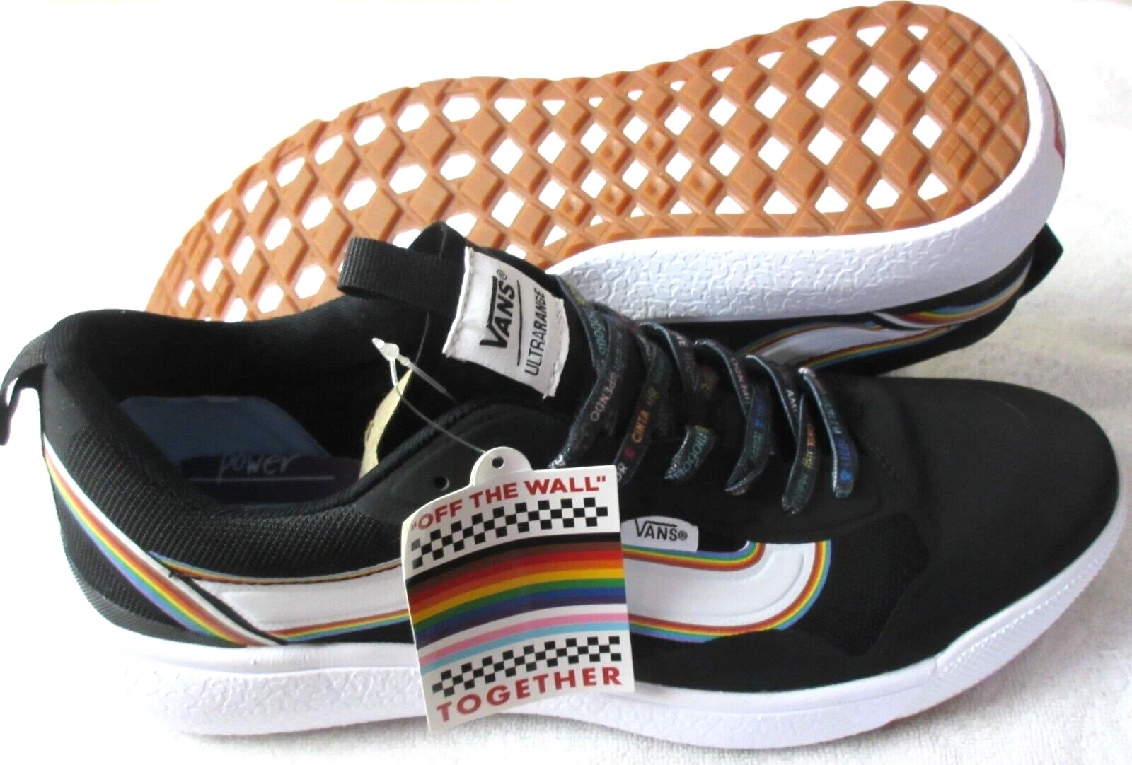 Vans Men's UltraRange Exo Pride Black True White Skate Trail shoes Size 11.5 NIB