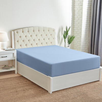 Mellanni Microfiber Fitted Sheet w/ Deep Pockets, Elastic All Around, 20+ Colors