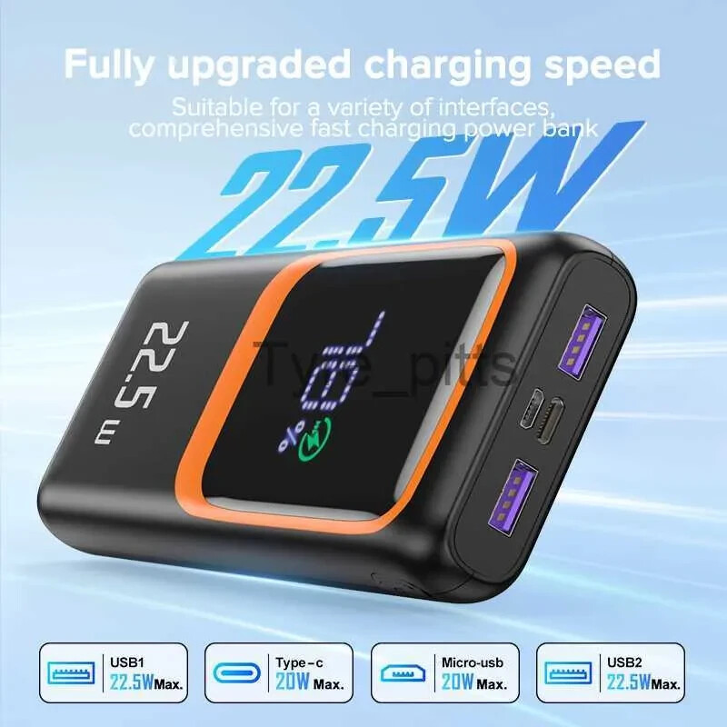20000mAh PD 22.5W Fast Charging Power Bank Large Capacity External Battery 20000mAh PD 22.5W Fast Charging Power Bank Large Capacity External Battery