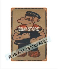 CHEIN WIND UP POPEYE WADDELER FIGURE childhood toy tin sign office decoration