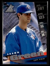 1998 Pinnacle Inside #92 Shawn Green Card Toronto Blue Jays