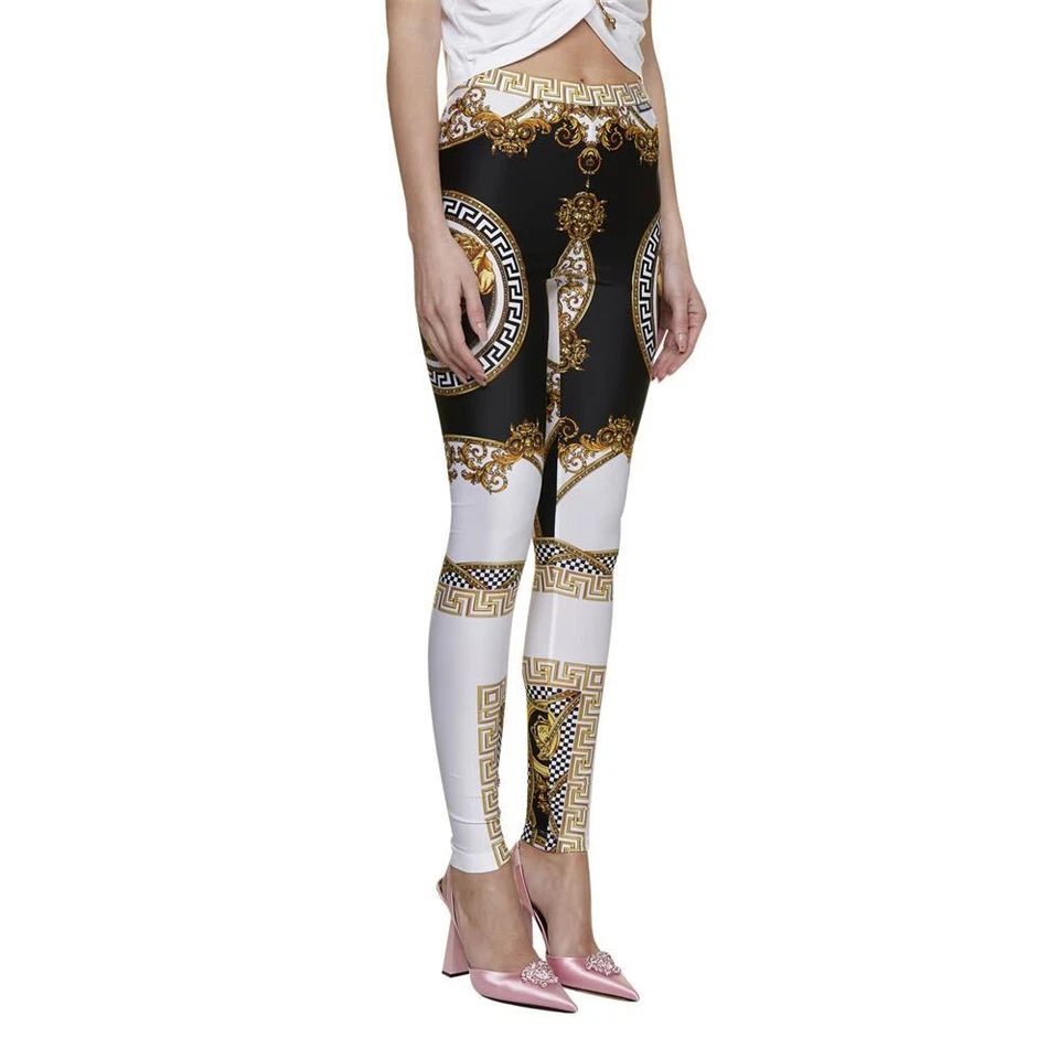 Leggings de tiro alto con estampado de longitud completa hechos a medida Plus 1X-10X (16-52) S3 Foto 2 de 4