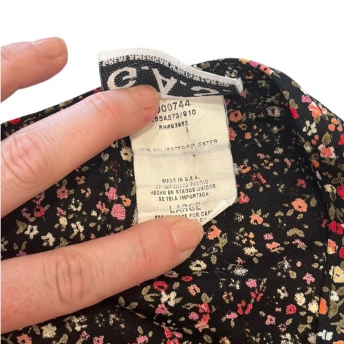 Vestido recto vintage años 90 floral espalda en V talla grande - Imagen 5 de 8