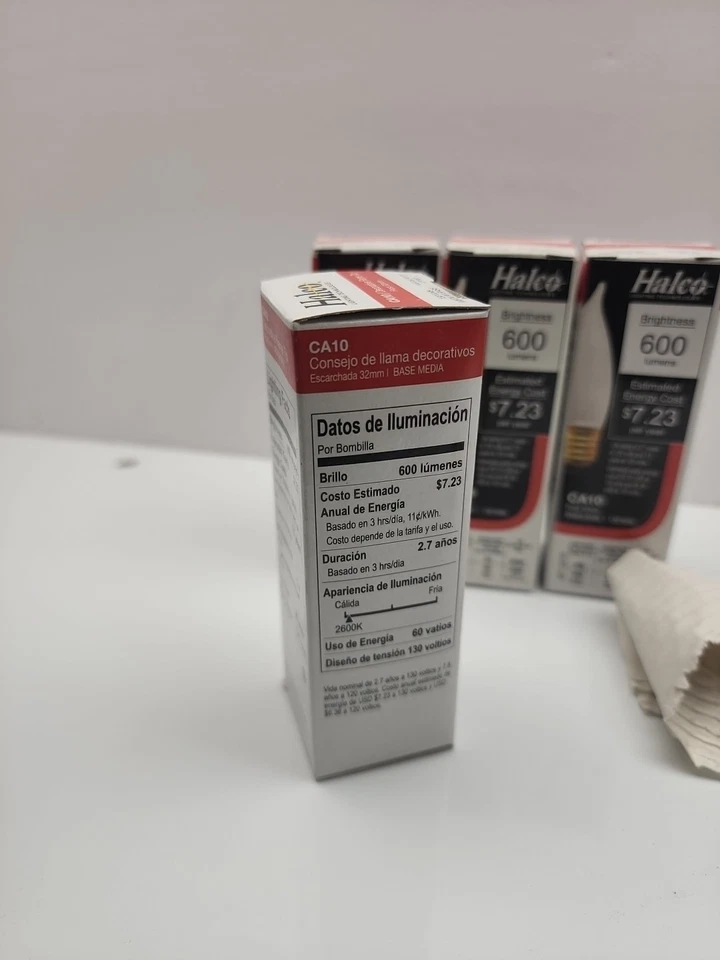 4 PACK 60-Watt CA10 Frost Flame Tip Chandelier Light Bulbs #2019 Medium Base 👍 - Image 3 of 4