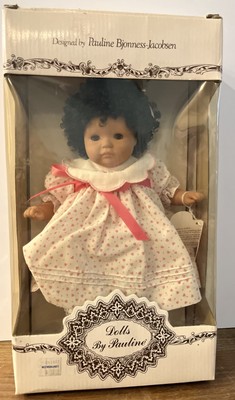 Pauline Bjonness-Jacobsen Doll Liza 11 ''Soft Cloth, Pink Dress Rare
