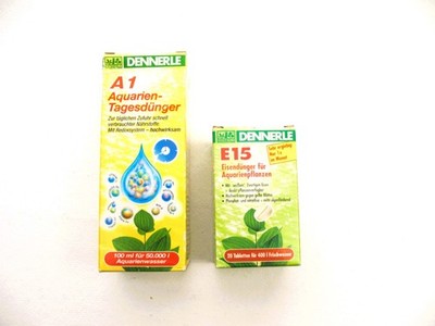 Dennerle E 15+Kalium+Mangan Eisendünger 1x20 Tablet. und A1 Tagesdünger 100ml.