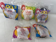 Babe the Pig Plush McDonalds Happy Meal Toys Set of 5 New Sealed 1995