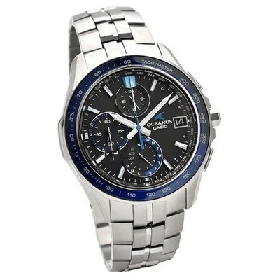 CASIO OCEANUS OCW-S7000-1AJF Black Manta Slim Case Chrono Men's Watch New in Box