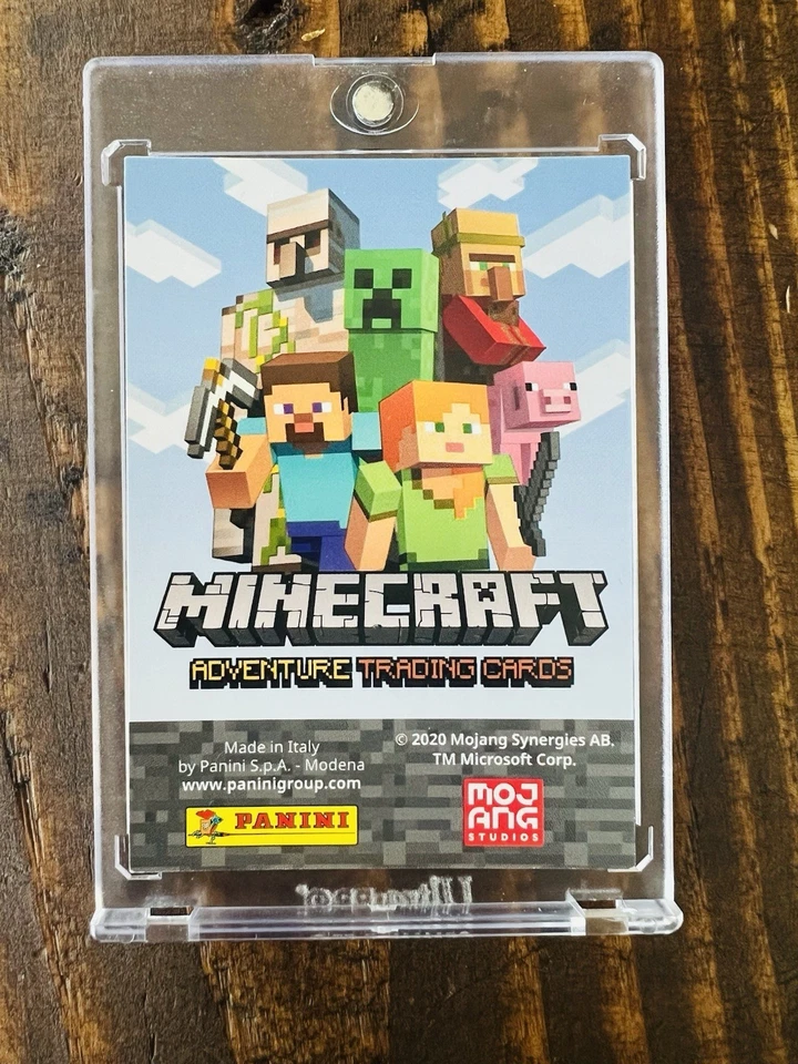 2021 Panini Minecraft Adventure Steve Limited Edition HOLO REFRACTOR RARE SSP - Image 2 of 2