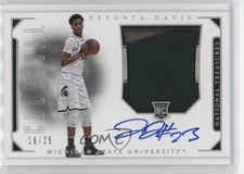 2016 Panini National Treasures Collegiate Prime /25 Deyonta Davis Rookie Auto RC