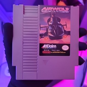 Airwolf (Nintendo Entertainment System, NES, 1989) con carrello e slip