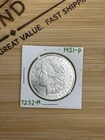 1921-P Morgan Dollar - Uncertified, Circulated-90% Silver - AU - [#7252-M]