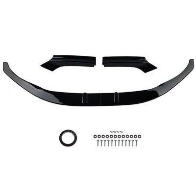 Front Lip Spoiler BMW 2-Series F22 F23 14-20 M Sport Glossy Black ABS 4Pcs