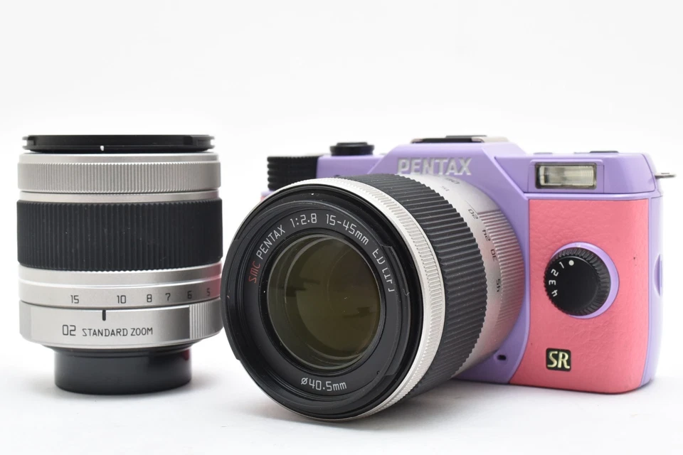 PENTAX Q7 Digital Camera LV Pink  [ST 690] & Double Lenses Set From JAPAN #2952 - Image 2 of 4